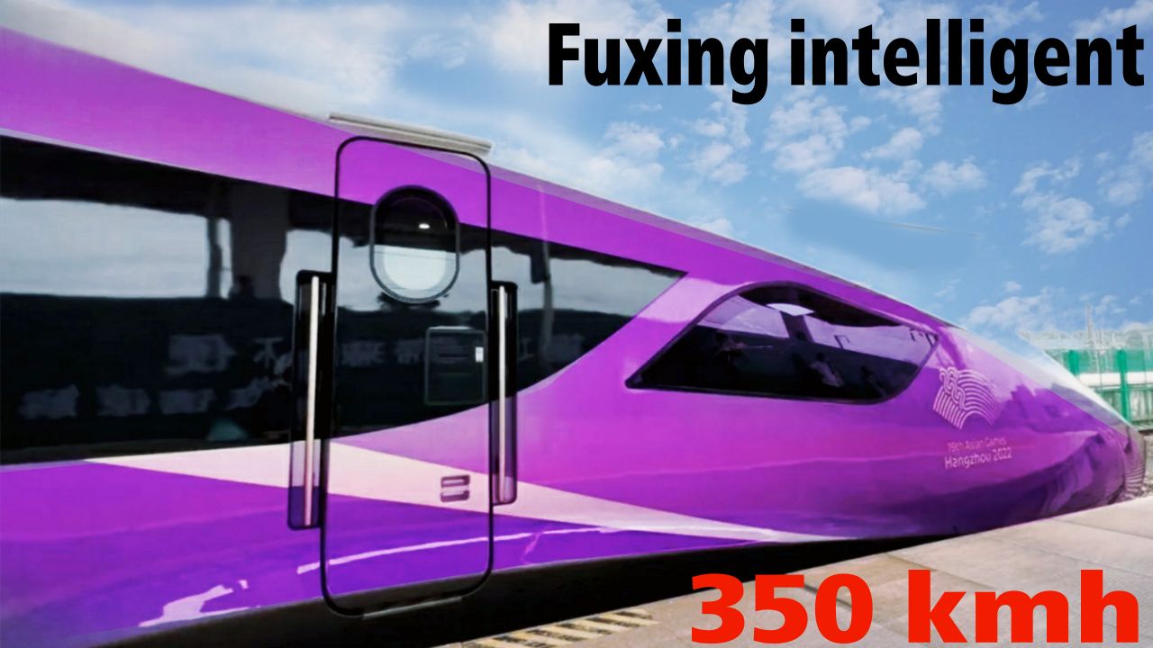 Fuxing intelligent bullet train in purple color