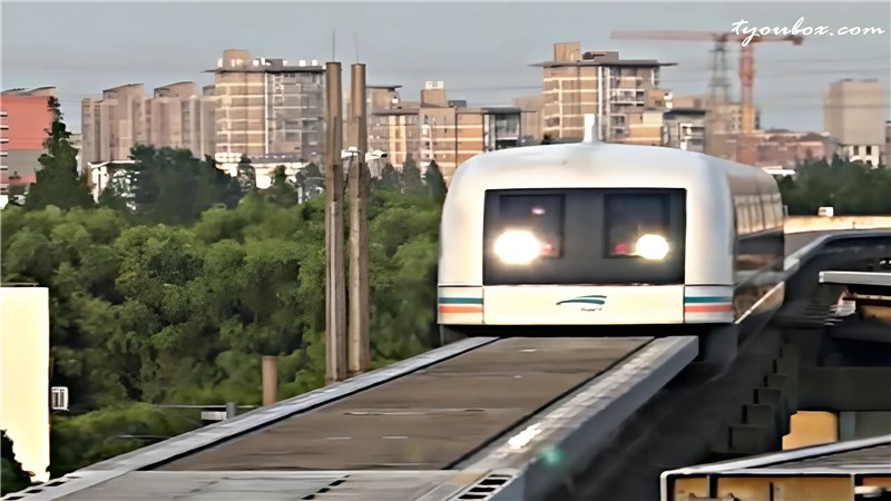 new maglev train with a maximum speed of 300 kmh